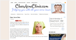 Desktop Screenshot of clearacneclinic.com