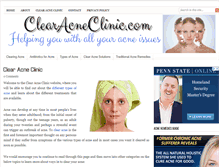 Tablet Screenshot of clearacneclinic.com